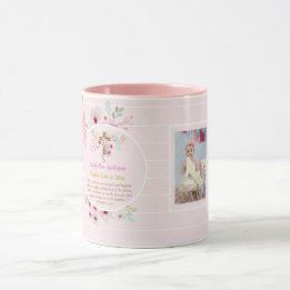 Caneca Raparigas FOTO Baptism Christening Proverb 31:25