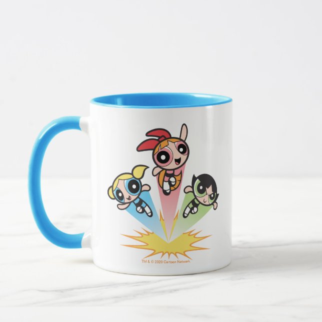 Caneca Raparigas Powerpuff Lançam No Ar (Esquerda)