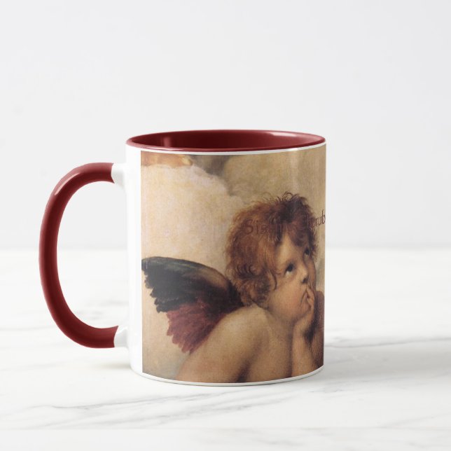 Caneca Raphael,Sistine Cherub (Esquerda)