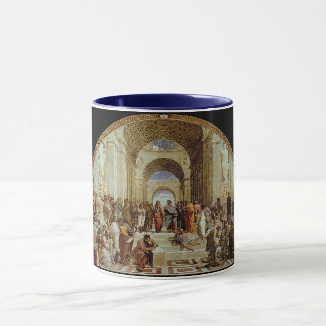 Caneca Raphael's "The School of Athens" (cerca de 1511) (Centro)