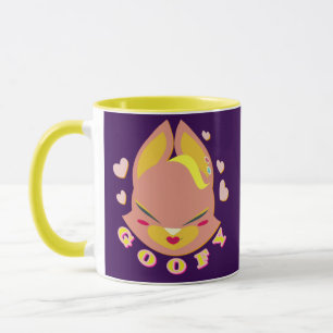 Caneca raposa-coelho em tons pastéis