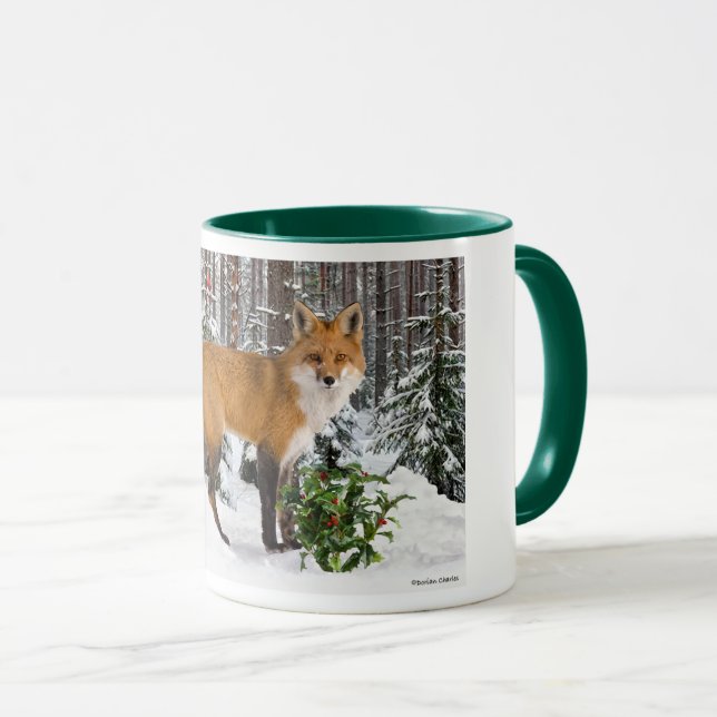 Caneca "Raposa de inverno" (Frente Esquerda)