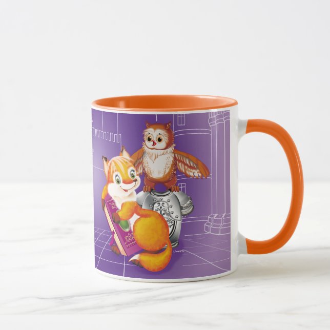 Caneca raposa e coruja (Direita)
