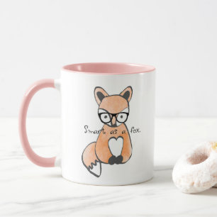 Caneca Raposa Inteligente Bonita