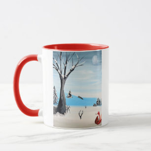 Caneca Raposa no inverno