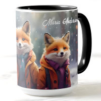 Raposas De Cama De Natal Personalizadas Numa Flore