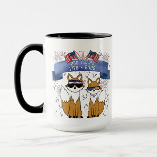 Caneca Raposas Legais do 250º Aniversário