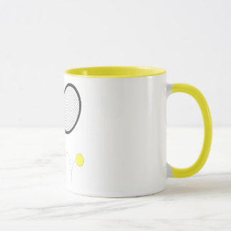 Caneca Raquete e bola de tênis