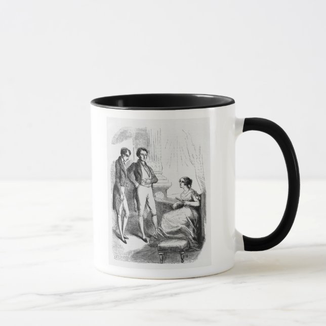 Caneca Rastignac introduziu à senhora de Nucingen (Direita)