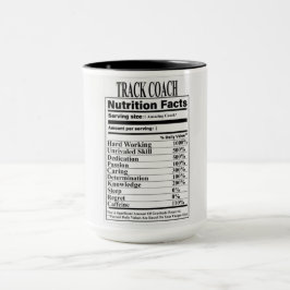 Caneca Rastrear Fatos de Nutrição do Treinador