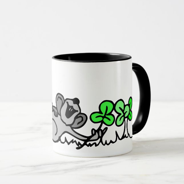 Caneca Rato Brincando De Camarões (Frente Esquerda)