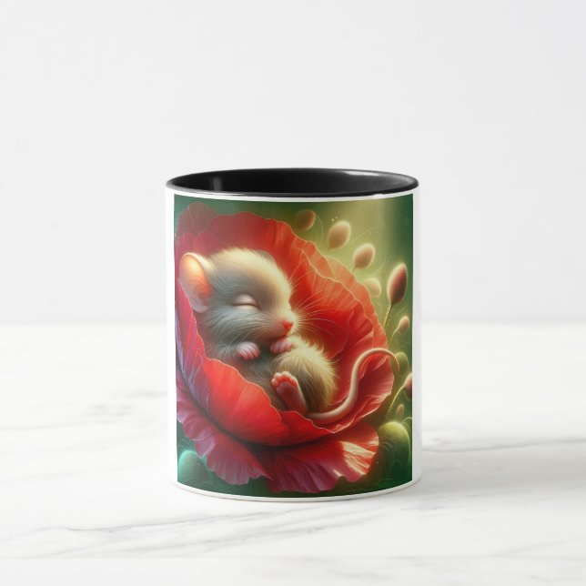Caneca Rato de dormir bonito (Centro)