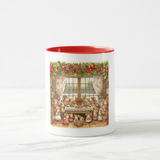 Caneca rato de família de Natal