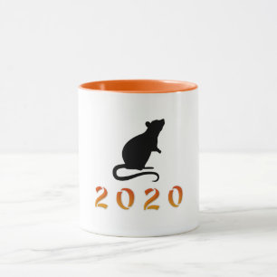 Caneca Rato do Ano Novo Chinês 2020