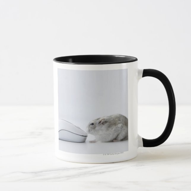 Caneca Rato do hamster e do computador (Direita)