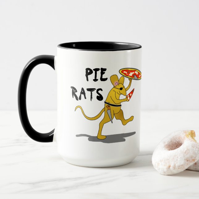 Caneca Rato Pie Pizza Pirata (Com Donut)
