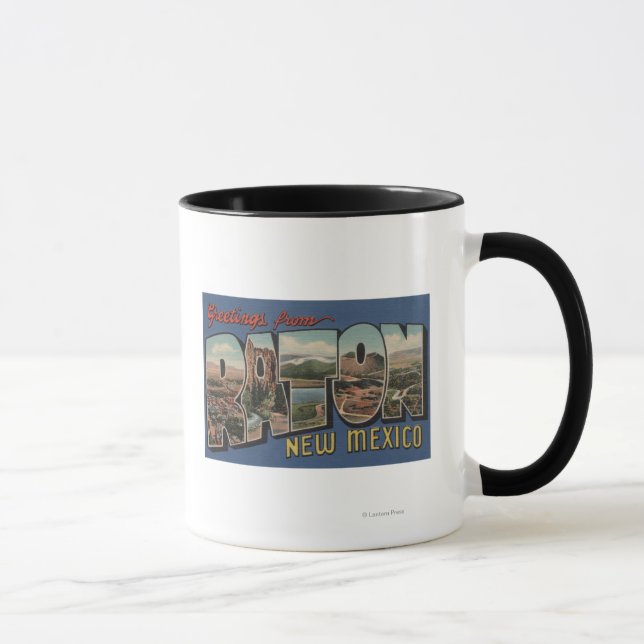 Caneca Raton, Novo México - Cenas com Letras Grandes (Direita)