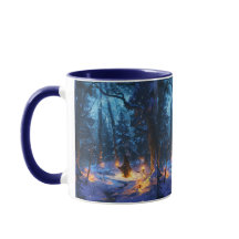 Rauhnächte Ritual im Winterwald Sternenhimmel