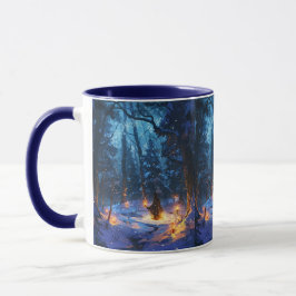 Caneca Rauhnächte Ritual im Winterwald Sternenhimmel