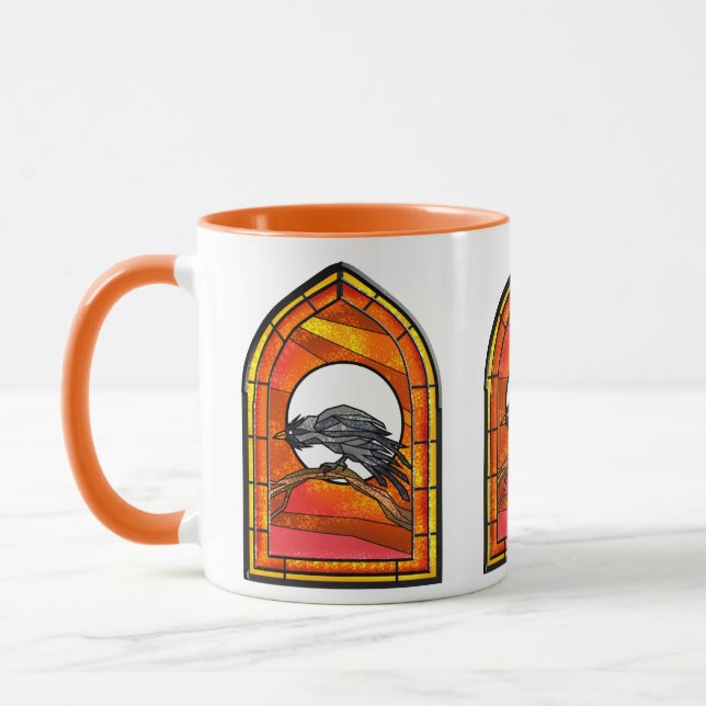 Caneca Raven de vidro retido (Esquerda)