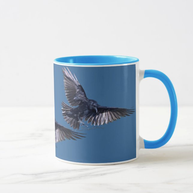 Caneca Raven no voo Wildlife Lover Mug (Direita)