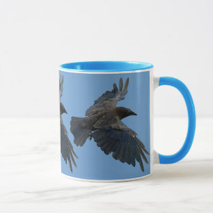 Caneca Raven no voo Wildlife Lover Mug