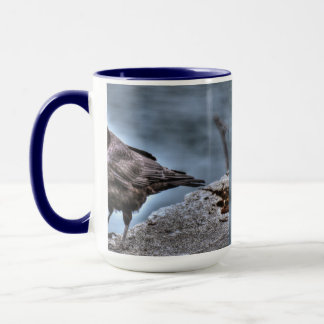 Caneca Raven Preto Selvagem Amantes da Multidão #Presente