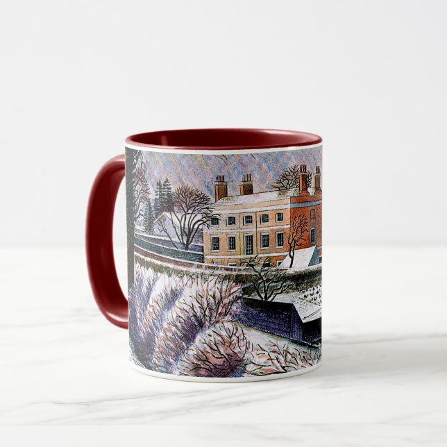 Caneca Raviliação - Vítima no inverno, belas artes Mug (Frente Esquerda)