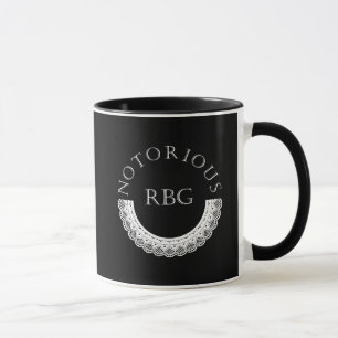 Caneca RBG Ruth Bader Ginsburg Lace Collar
