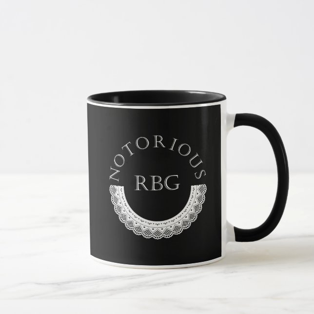 Caneca RBG Ruth Bader Ginsburg Lace Collar (Direita)
