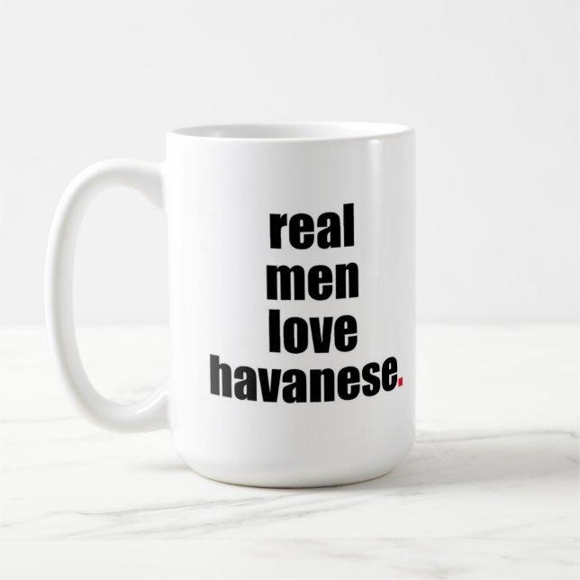 Caneca real de Havanese do amor dos homens (Esquerda)