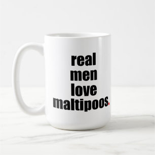 Caneca real de Maltipoos do amor dos homens