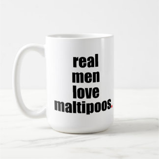 Caneca real de Maltipoos do amor dos homens