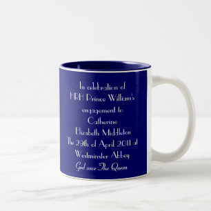 Caneca real do casamento - William & Kate