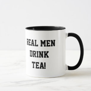Caneca real do chá da bebida dos homens