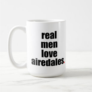 Caneca real dos Airedales do amor dos homens
