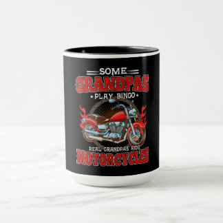 Caneca Real Grandpas Ride Motorcicletas Lover