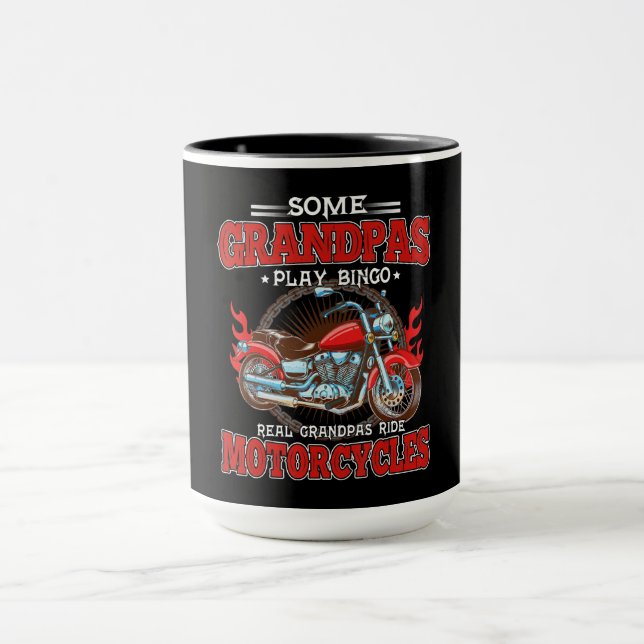 Caneca Real Grandpas Ride Motorcicletas Lover (Centro)