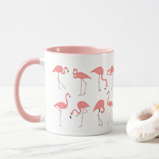 Caneca Rebanho de Flamingos (Com Donut)