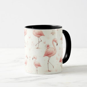 Caneca Rebanho de Flamingos Mais Fofos