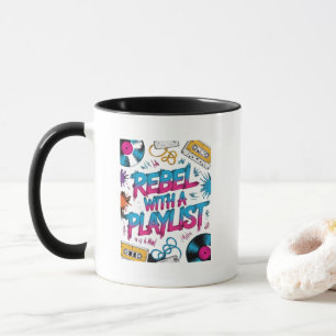 Caneca Rebelde Com Uma Playlist – Amante Da Música Retrô
