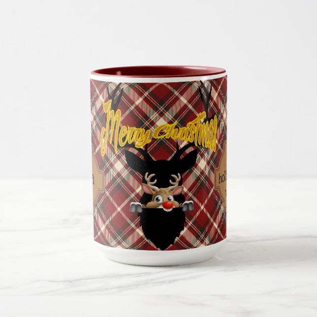Caneca Rebelde de Feriado Mágico Personalizado Russo Mug (Centro)