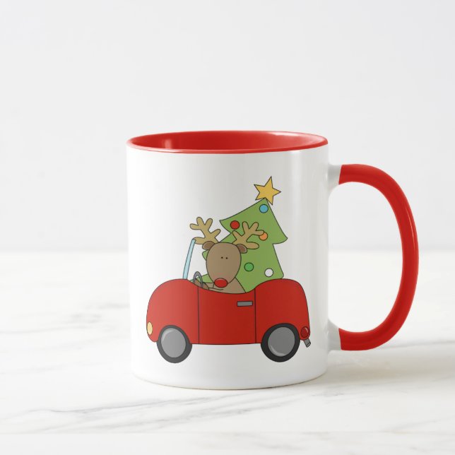 Caneca Rebelde e Árvore de Natal 11 oz Mug de dois tons (Direita)