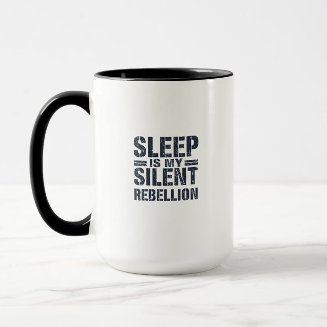 Caneca Rebelião Silenciosa: O Poder do Sono (Esquerda)