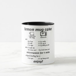 Caneca Receita Perfeita De Bolo De Mug De Limão