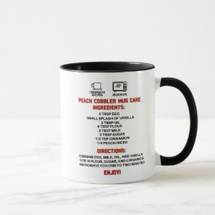 Caneca Receita Perfeita De Gift/ Peach Cobbler Mug