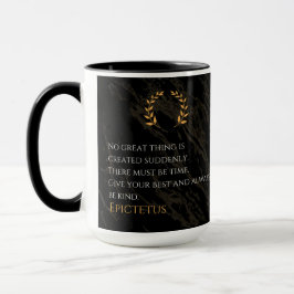 Caneca Receita por Grandeza de Epictetus