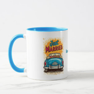 Caneca Recem casados pop Art