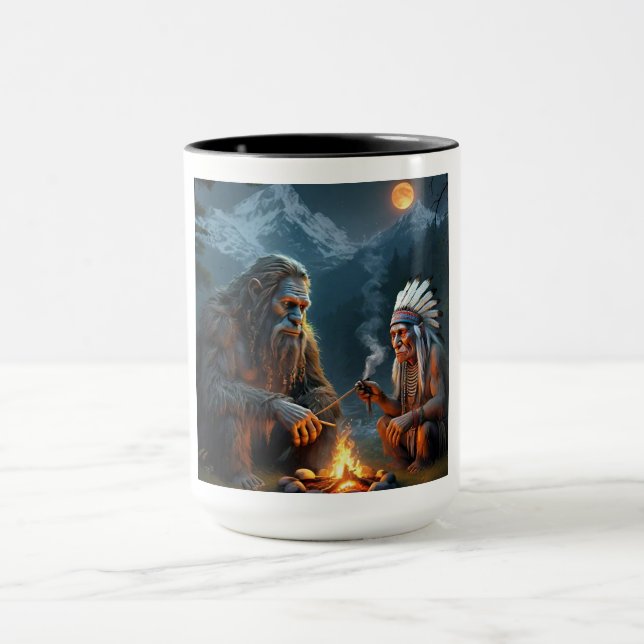 Caneca Recolha de Pé-Grande e Floresta Moonlit Chefe (Centro)