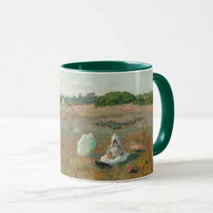 Caneca Recolhendo flores do outono, 1894-5 (óleo em